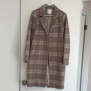 Plaid Brown Coat
